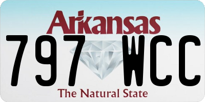AR license plate 797WCC