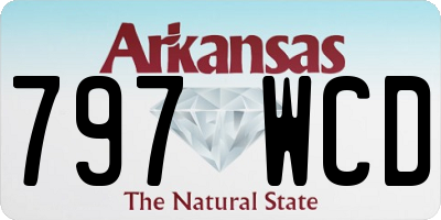 AR license plate 797WCD