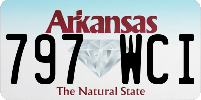 AR license plate 797WCI