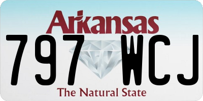 AR license plate 797WCJ