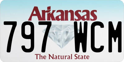 AR license plate 797WCM
