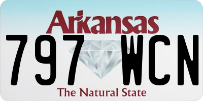AR license plate 797WCN