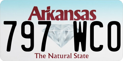 AR license plate 797WCO