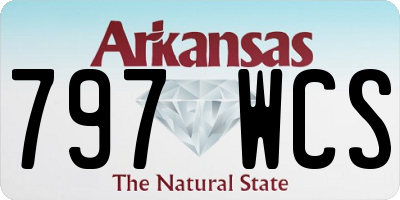 AR license plate 797WCS