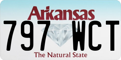 AR license plate 797WCT