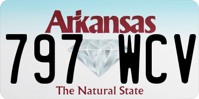 AR license plate 797WCV