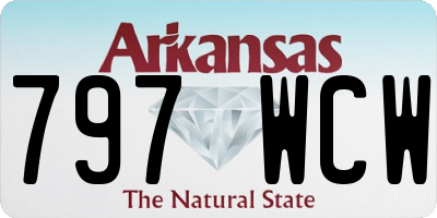AR license plate 797WCW