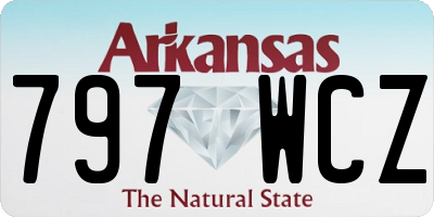 AR license plate 797WCZ