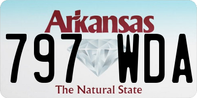 AR license plate 797WDA