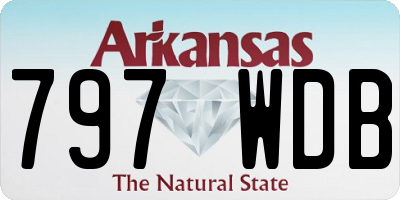 AR license plate 797WDB