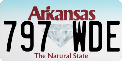 AR license plate 797WDE