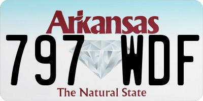 AR license plate 797WDF
