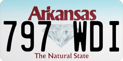 AR license plate 797WDI