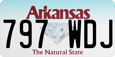 AR license plate 797WDJ
