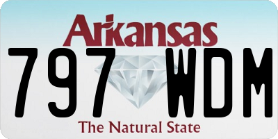 AR license plate 797WDM
