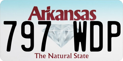 AR license plate 797WDP