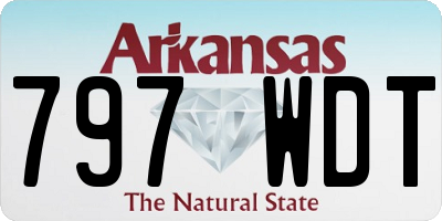 AR license plate 797WDT