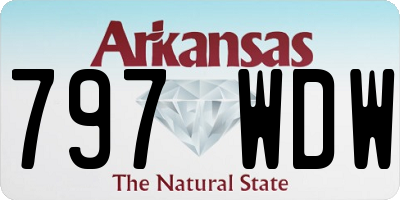 AR license plate 797WDW