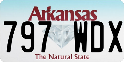 AR license plate 797WDX