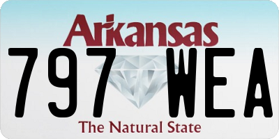 AR license plate 797WEA