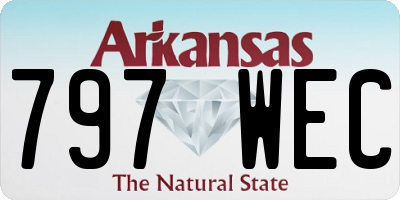 AR license plate 797WEC