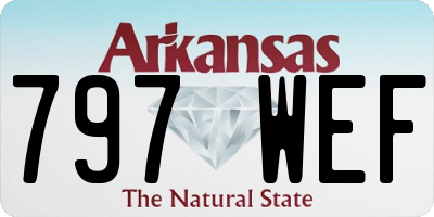 AR license plate 797WEF