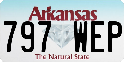 AR license plate 797WEP