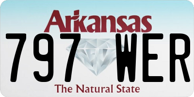 AR license plate 797WER