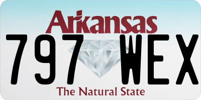 AR license plate 797WEX