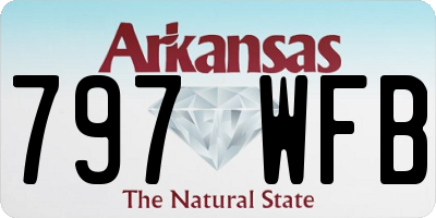 AR license plate 797WFB