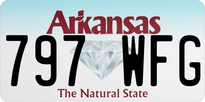AR license plate 797WFG