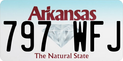 AR license plate 797WFJ