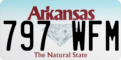AR license plate 797WFM