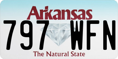 AR license plate 797WFN