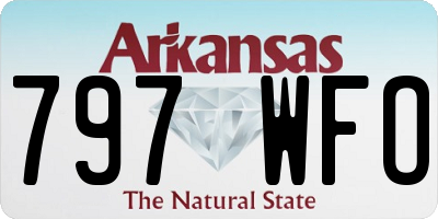 AR license plate 797WFO