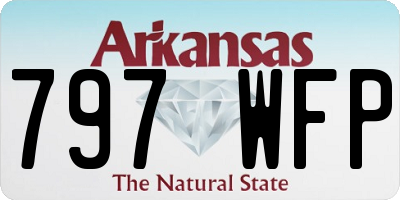 AR license plate 797WFP