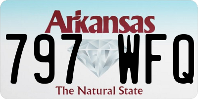 AR license plate 797WFQ