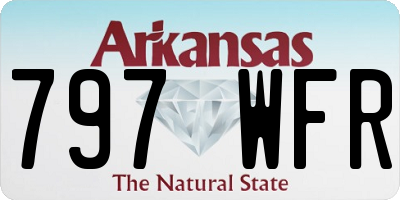 AR license plate 797WFR