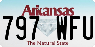 AR license plate 797WFU