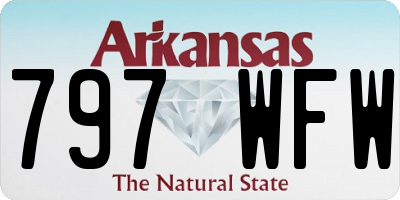 AR license plate 797WFW