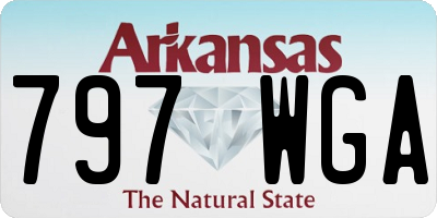 AR license plate 797WGA