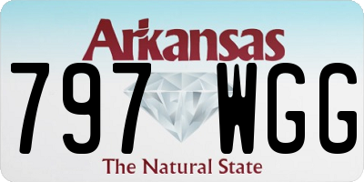 AR license plate 797WGG