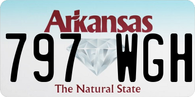 AR license plate 797WGH