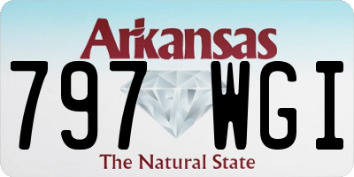 AR license plate 797WGI