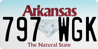 AR license plate 797WGK