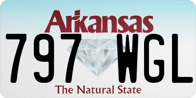 AR license plate 797WGL