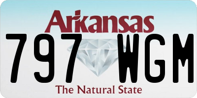 AR license plate 797WGM