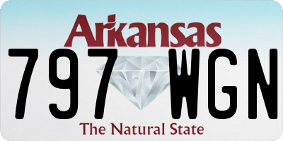 AR license plate 797WGN