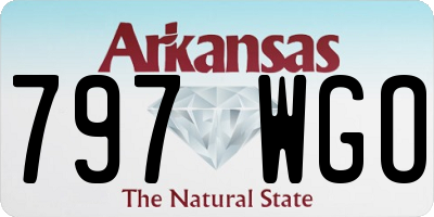 AR license plate 797WGO