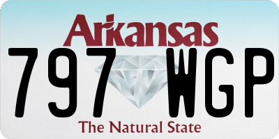 AR license plate 797WGP